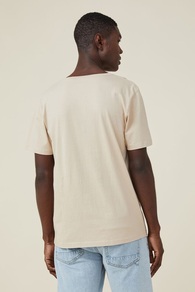 Organic V-Neck T-Shirt, CASHEW