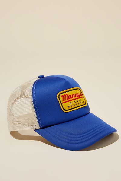 Trucker Hat, ROYAL BLUE / IVORY / MANNYS