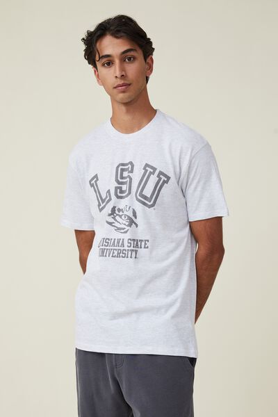 Special Edition T-Shirt, LCN LSU WHITE MARLE/LSU - CREST