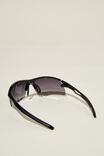 The Accelerate Polarized Sunglasses, BLACK / BLACK / SMOKE GRADIENT - alternate image 4