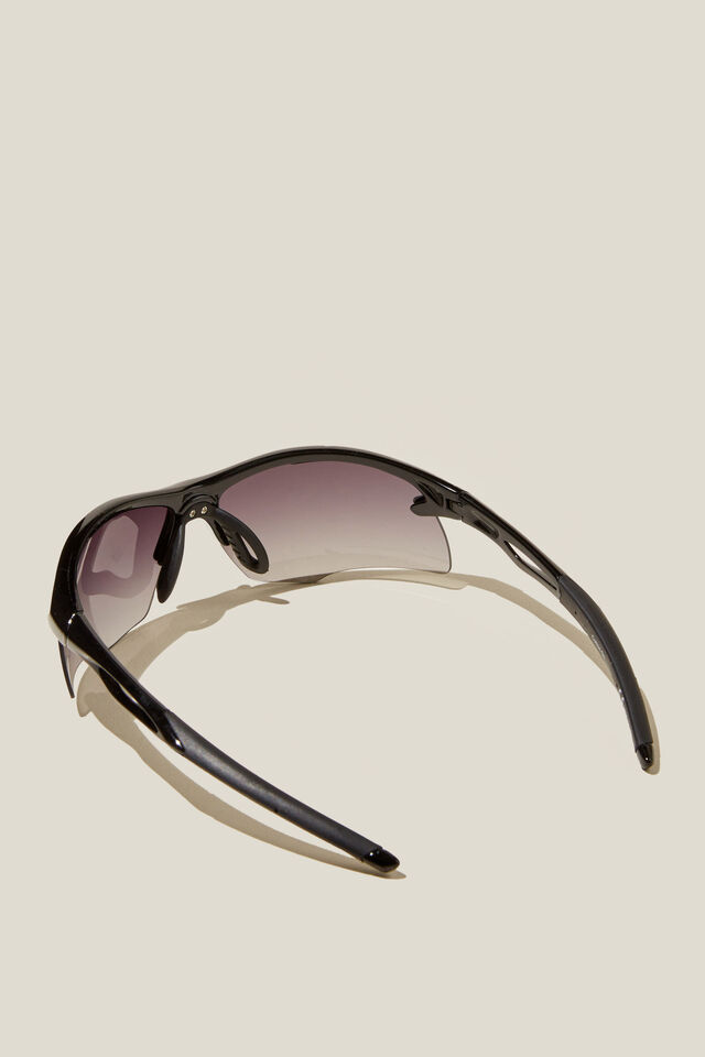 The Accelerate Sunglasses, BLACK / BLACK / SMOKE GRADIENT