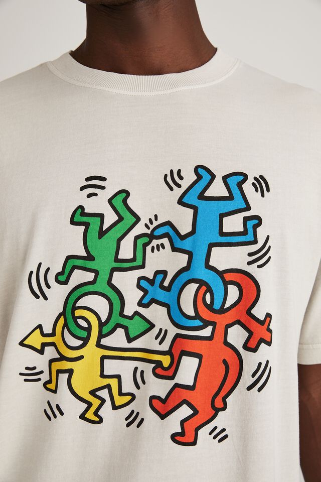 Keith Haring T-Shirt, LCN KEI IVORY/PRIDE DAY