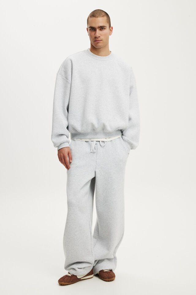Relaxed Crew Sweater, GREY MARLE