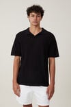 Resort Short Sleeve Polo, BLACK - alternate image 1