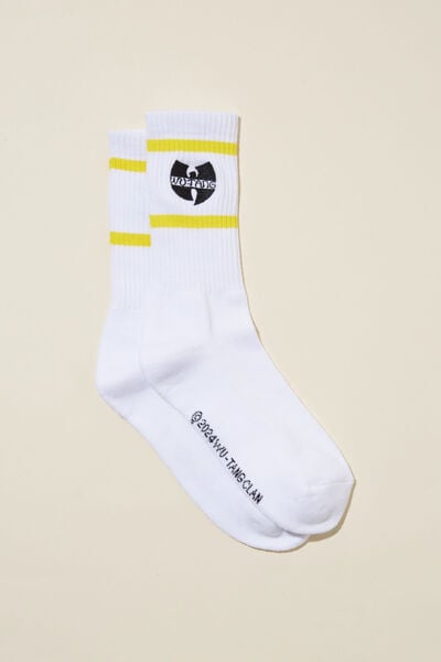 Meias - Special Edition Active Sock, LCN MT WHITE/WU TANG LOGO