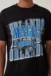 Orlando Magic Nba Loose Fit T-Shirt, LCN NBA BLACK/MAGIC-VINTAGE COURT - alternate image 4