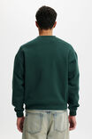 Box Fit Graphic Crew Sweater, PINE NEEDLE GREEN / MIND GARDEN PARIS - alternate image 3