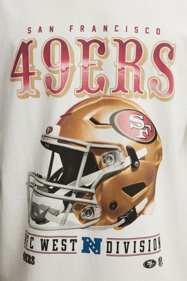 Everyday Fit Exclusive Nfl T-Shirt, LCN NFL WHITE - 49ERS - HELMET