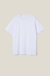 Camiseta Organic Loose Fit T-Shirt, WHITE - vista alternativa 4