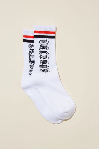Special Edition Sock, LCN MT WHITE/SUBLIME LOGO
