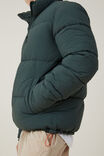 Jaqueta - Recycled Puffer Jacket, DEEP TEAL - vista alternativa 4