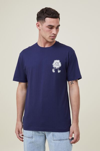 Loose Fit Art T-Shirt, INDIGO/IN THE CLOUDS