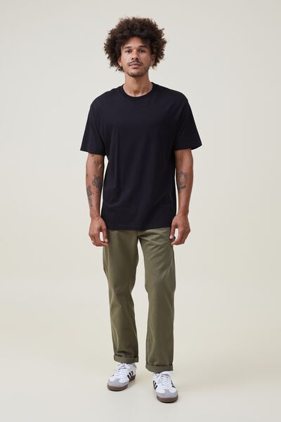 Relaxed Chino, WASHED OLIVE CARPENTER