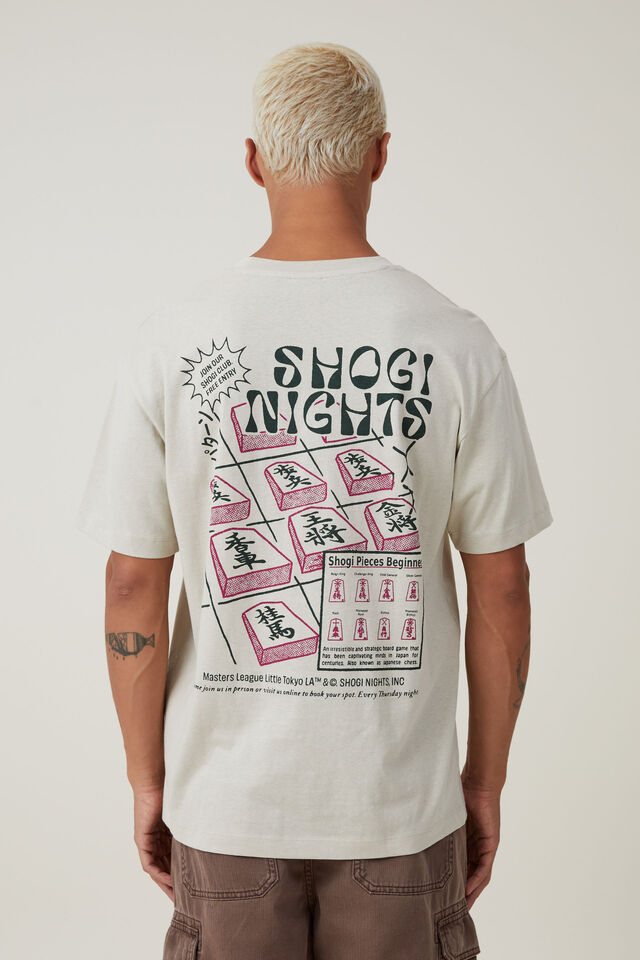 Loose Fit Art T-Shirt, IVORY / SHOGI NIGHTS