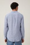 Camisas - Linen Long Sleeve Shirt, EAST COAST BLUE STRIPE - vista alternativa 3