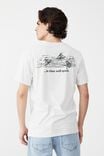 Tbar Art T-Shirt, WHITE MARLE/BAR FLIES
