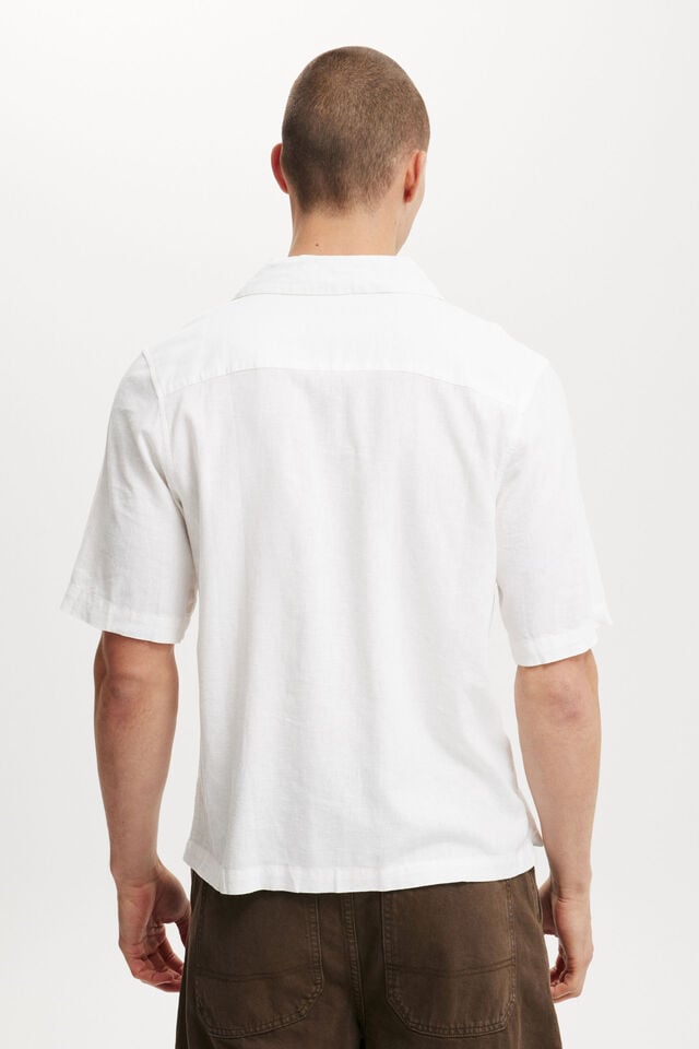 Cabana Short Sleeve Shirt, WHITE SCRIPT