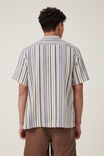 Palma Short Sleeve Shirt, PALE LIME MULTI STRIPE - alternate image 3