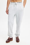 Baggy Cuffed Track Pant, GREY MARLE - alternate image 2