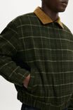 Ranch Harrington Jacket, KHAKI GRID CHECK - example image 4