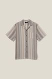 Palma Short Sleeve Shirt, TAN BUSY STRIPE - alternate image 5