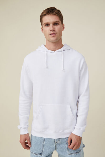 Essential Fleece Pullover, WHITE
