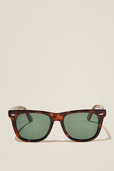 Beckley Polarized Sunglasses, DARK TORT/DARK GREEN