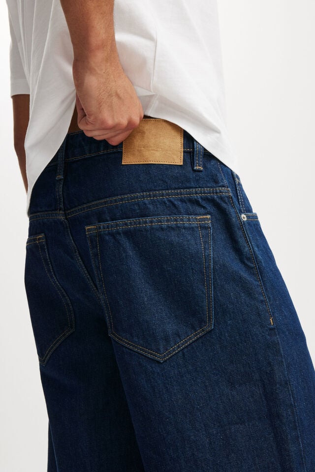 Baggy Denim Short, APOLLO BLUE