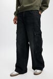 Super Baggy Jean, CARGO TOMB BLACK - alternate image 4