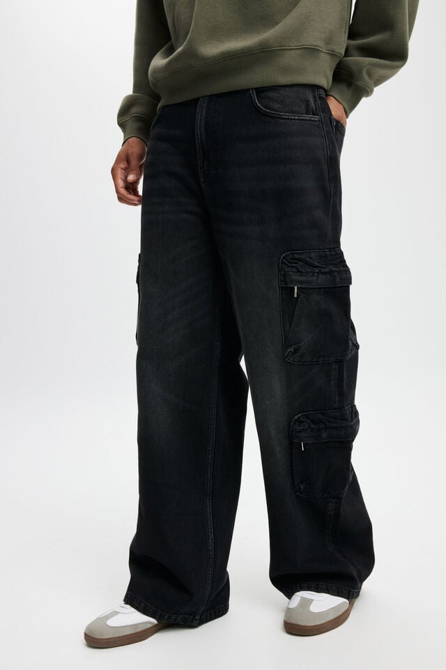 Super Baggy Jean, CARGO TOMB BLACK