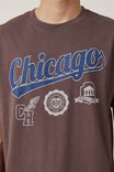 Loose Fit Sport T-Shirt, WASHED CHOCOLATE/CHICAGO SCRIPT - alternate image 4