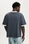Cropped Fit T-Shirt, DENIM BLUE / VINTAGE WHITE RINGER - example image 3