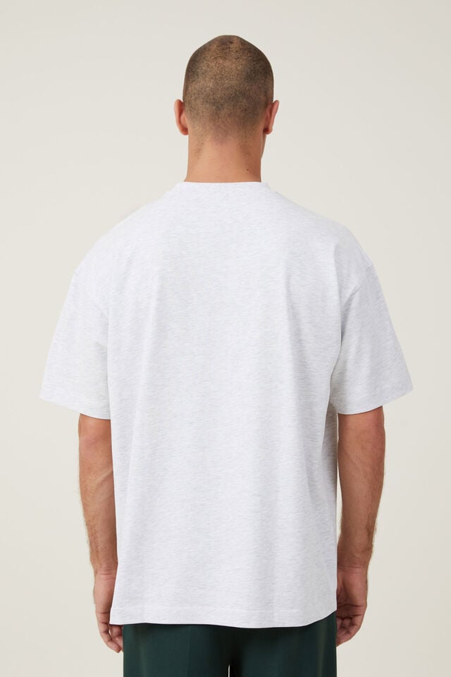 Box Fit Text T-Shirt, ATHLETIC MARLE / SAINT ETIENNE