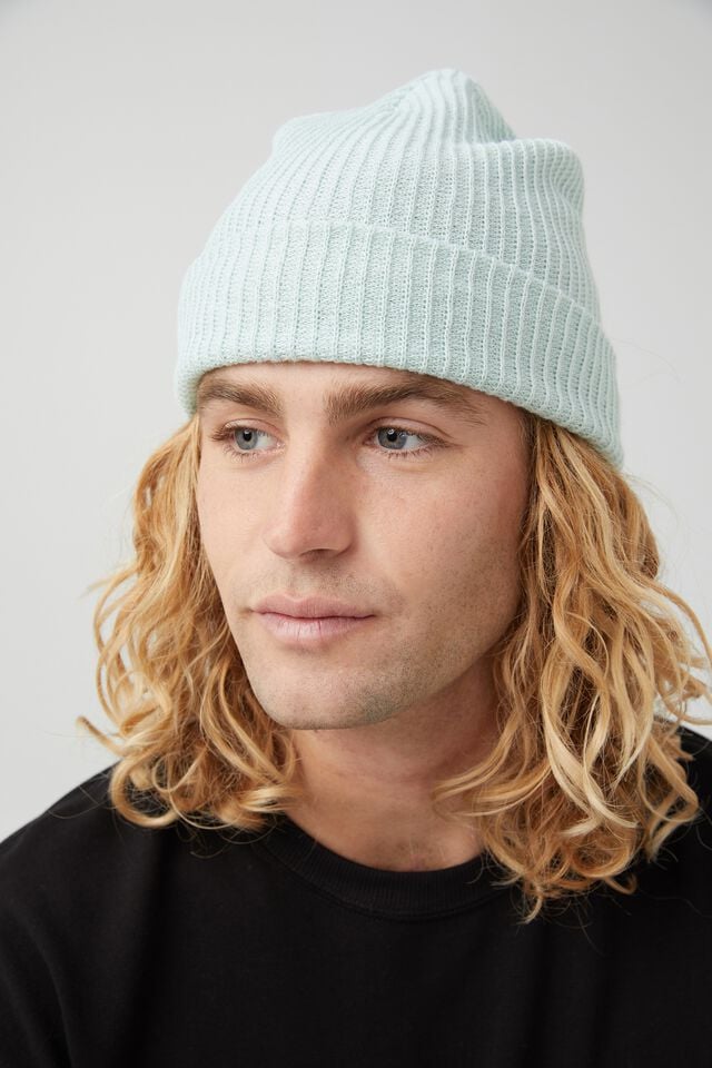 Ribbed Beanie, COOL MINT