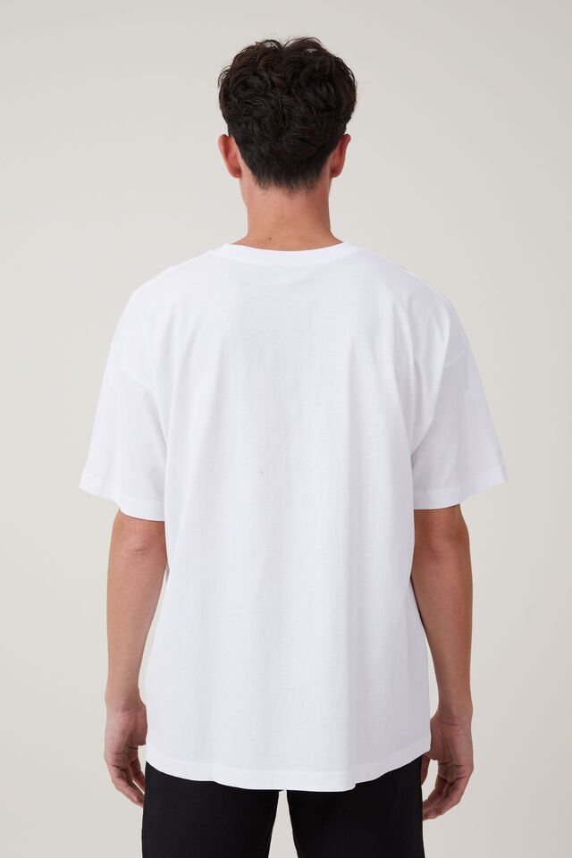 Cny Vintage Oversized T-Shirt, WHITE/YIN YANG DRAGON