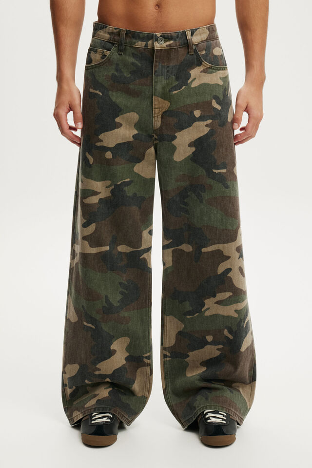 Super Baggy Jean, WASHED JUNGLE CAMO
