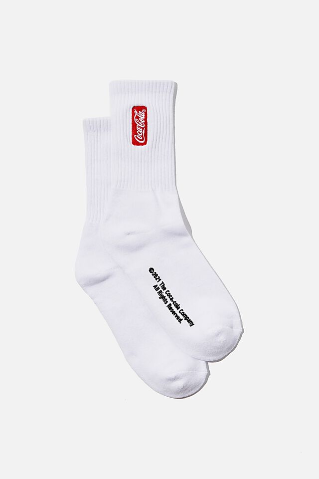 Special Edition Active Sock, LCN COKE WHITE/LOGO