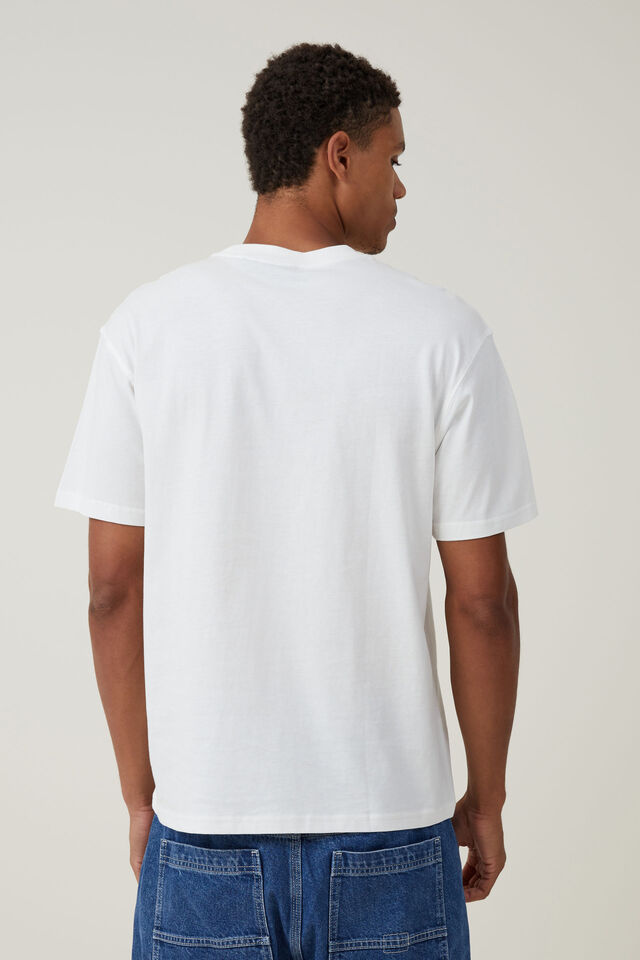 Loose Fit Music T-Shirt, LCN BRA VINTAGE WHITE/ROLLING STONES 94 VOODO