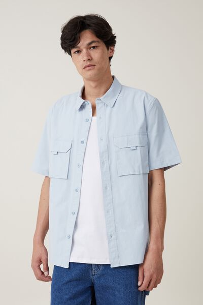 Osaka Short Sleeve Shirt, PALE BLUE