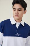 Rugby Long Sleeve Polo, COBALT TRI PANEL - alternate image 4