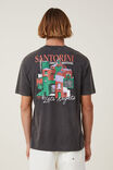 Premium Loose Fit Art T-Shirt, WASHED BLACK/SANTORINI VISTA - alternate image 3