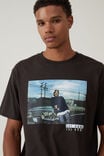 Loose Fit Music T-Shirt, LCN MT WASHED BLACK/ICE CUBE - CAR LEAN - alternate image 4