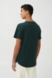 Organic Longline T-Shirt, PINENEEDLE GREEN - alternate image 3