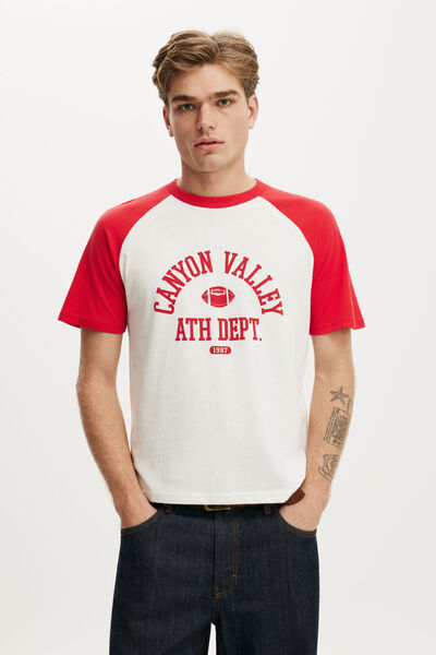 Fitted Graphic T-Shirt, VINTAGE WHITE  / CANYON