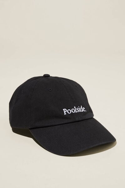 Dad Hat, WASHED BLACK/POOLSIDE