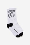 Meias - Nirvana Socks, LCN MT WHITE/NIRVANA SMILE - vista alternativa 1