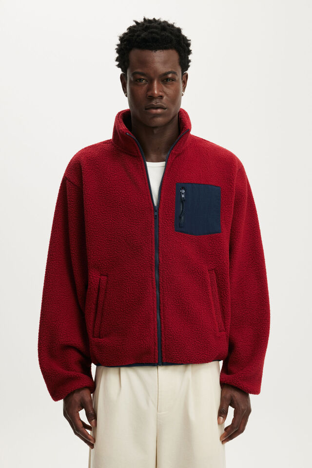 Polar Fleece Full Zip, DESERT CLAY