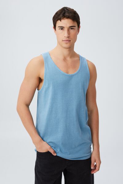 Vacation Tank, PREPPY BLUE WASHED
