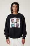 Box Fit Music Crew Sweater, LCN WMG BLACK/GORILLAZ - DEMON DAYS - alternate image 1