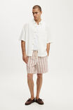 Boxy Fit Short Sleeve Shirt, WHITE - example image 2